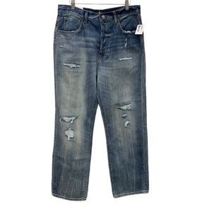 7 For All Mankind Easy Straight Leg Distressed Jeans for Women size 31